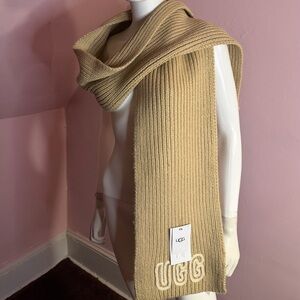 UGG’s logo scarf (hat sold separately)